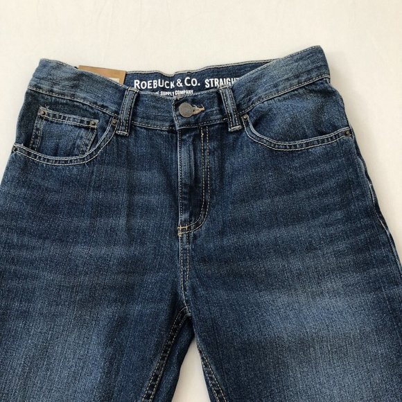 Roebuck & Co. Jeans Boys Straight Leg Denim Pants Size 14 (28x29) 100% Cotton - Picture 5 of 14